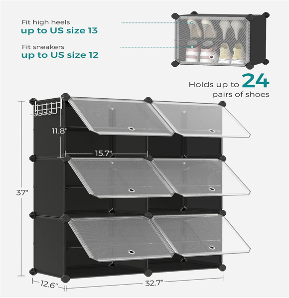 plastic shoe rack